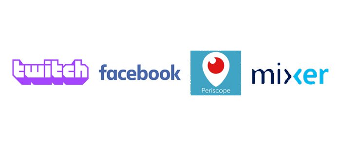 Twitch Facebook Live Periscope Mixer